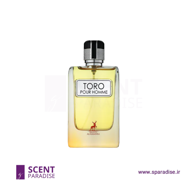 ادکلن (ادوپرفیوم) الحمبرا مدل TORO Pour Homme حجم 100 میلی لیتر (مشابه هرمس تق)